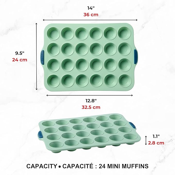 Starfrit Silicone Baking Pans - 24 Mini Muffins