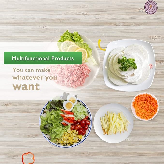 Electric Vegetable Graters Professional Salad Maker, Electric Slicer Shredder Graters for Kitchen, Gratersr/Chopper/Salad,Electric Salad machine for Vegetables Carrot Cheese Black
