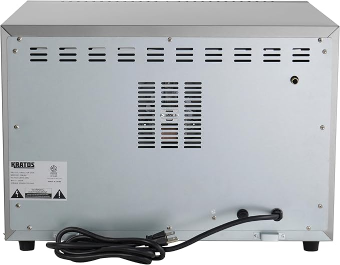 Kratos Commercial Oven, Half Size Electric Countertop Convection Oven, Holds Four Half Size Sheet Pans, 120V (29M-002)