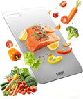 Titanium Cutting Board,100% Pure Titanium Kitchen Cutting Board, Non-Toxic & Dishwasher Safe, Durable and Hygienic for Meat, Fruit & Vegetables (16L*10W)
