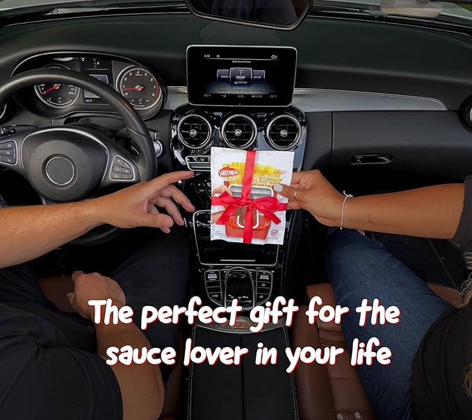 Saucemoto Dip Clip | Vehicle Sauce Holder for Dipping sauces. As seen on Shark Tank (Stocking Stuffer 2-Pack, Red) Great for White Elephant Gift