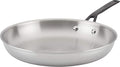 KitchenAid 5-Ply Clad Polished Stainless Steel Fry Pan/Skillet, 12.25 Inch