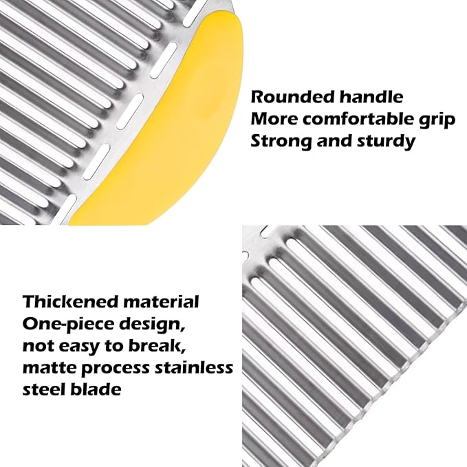 JAYVAR Large Crinkle Cutter for Potatoes, Stainless Steel Vegetable Crinkle Cutter, Versatile Vegetable Wavy Chopper for Fancy Edges, Onion Chopping Wavy French Fry Slicer Kitchen Dicer Gadget