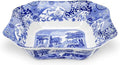 Spode Blue Italian 9.5-Inch Serving Bowl - Elegant Porcelain Tableware for Vegetables, Main Dishes, Entrees, Sides, Salads - Mix & Match Blue Patterned Rim with Dinnerware Sets, Great for Hosting