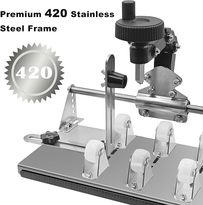 Smasener Wine Bottle Cutter,Glass Bottle Cutter Set, Wine Bottle Cutter Tools, Curved Glass Cutting Tool for Round and Square Bottles, [Stainless Steel 420]Bottle DIY Craft Kit