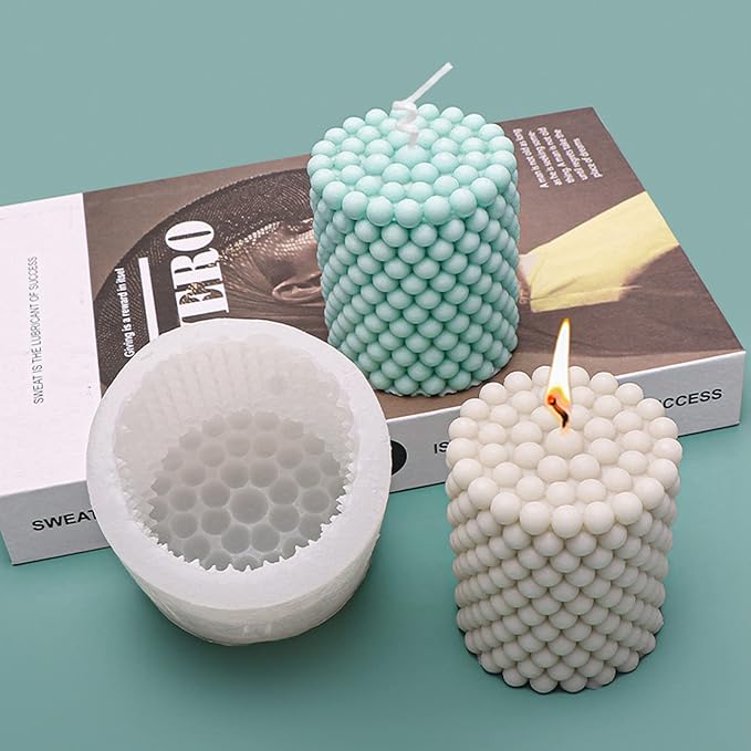 Bubble Pillar Silicone Candle Mold Silicone Soap Mold Resin Epoxy Fondant Chocolate Cake Mould Plaster Ornaments