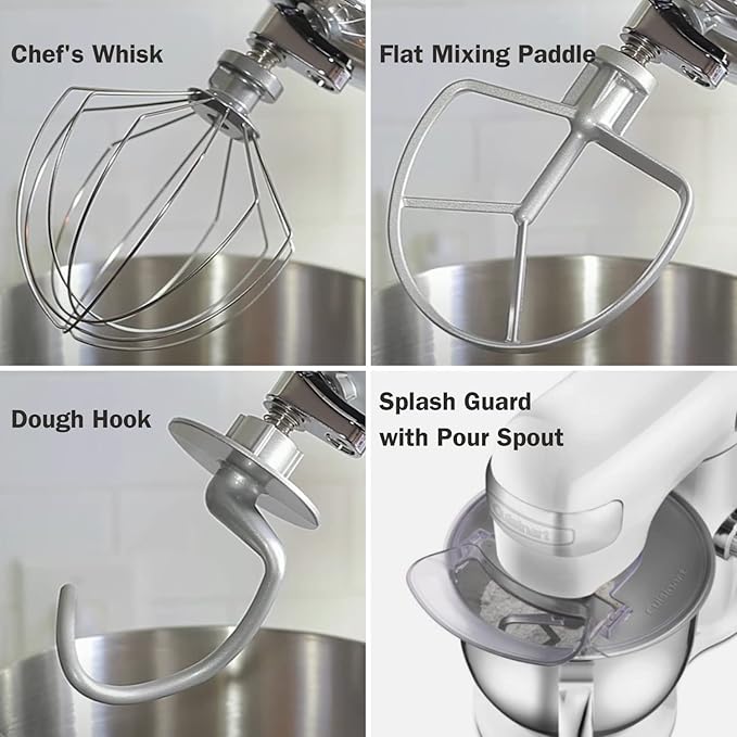 Cuisinart SM-50CO Precision Master 5.5-Quart 12-Speed Stand Mixer with Mixing Bowl, Chef's Whisk, Flat Mixing Paddle, Dough Hook, and Splash Guard with Pour Spout, Blushing Coral, Manual