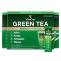 VitaCup Green Tea Instant Packets, Enhance Energy & Detox with Matcha, Moringa, B Vitamins, D3, Fiber, Keto, Paleo, Vegan in Tea Powder Single Serving Sticks, 72 Ct