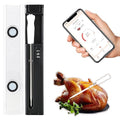 Long Range Wireless Smart Meat Thermometer with Bluetooth Booster, for Oven, Grill, Kitchen, BBQ, Smoker, Rotisserie, Black