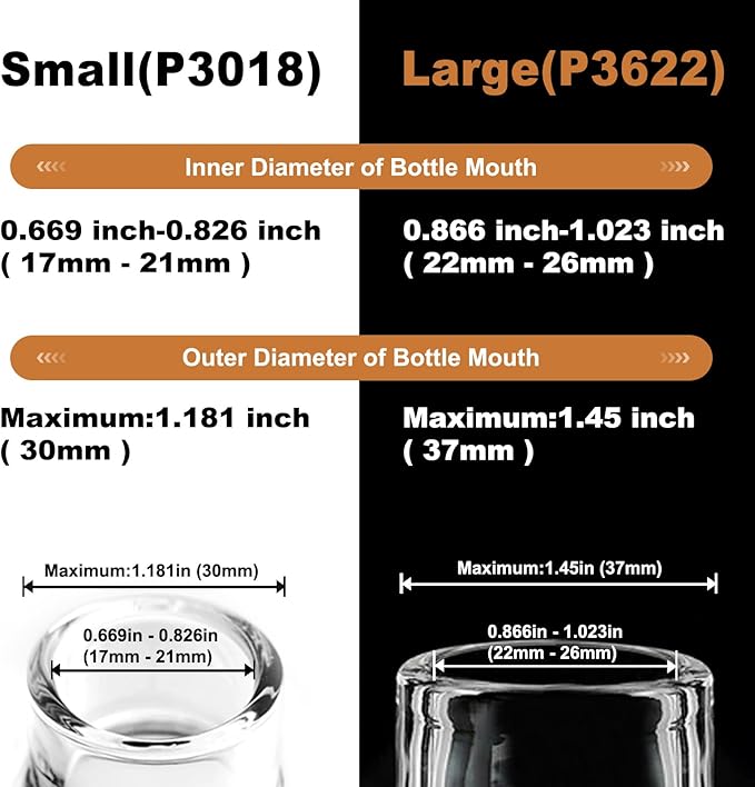 Oil Pour Spout, Olive Oil Spouts, Dispenser Pour Spouts for Bottles, Plastic-free, Leak Proof, Vinegar,Wine and Sauce for Kitchen and Bar Accessories-2PCS