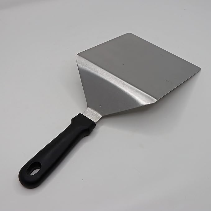 The Sasquash - Mammoth Smash Burger Spatula - Professional Grade Extra Wide Hamburger Turner - Heavy Duty 6 x 5.5 Inch, One Pound Knife Grade Stainless Steel, Blackstone BBQ Griddle and Grill Tool