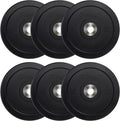 CAP Barbell 2-Inch Olympic Bumper Plate Weight Set with 6 Post Rack | 100-370 lbs | Multiple Options