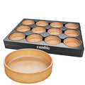 Cambie Square Vanilla Tart Shells, French Style Tart Shells, White Chocolate Coating (Round, 1 Count (Pack of 1))