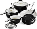 Tramontina Cookware Set Ceramic Interior 8-Piece Metallic Black, 80110/200DS