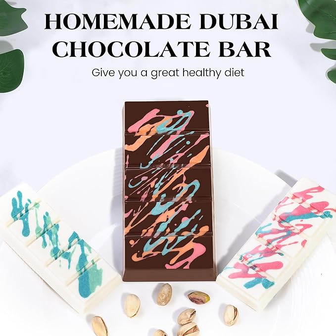1 Pc Chocolate Bar Mold Deep Large Chocolate Molds Silicone Break Apart Thick Silicone Molds for Candy Bar (5 Snap）