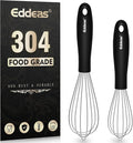 Mini Whisks - 600°F Heat Resistant Small Whisks For Cooking, Heavy Duty Stainless Steel Kitchen Balloon Tiny Whisk, Suitable for Egg, Espresso, Hot chocolate, sauces （7" & 5.5 inch ）