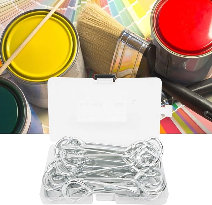 Fafeicy 24Pcs Paint Can Lid Opener, Metal Paint Can Opener, Paint Bottle Opener M10 Steel Beer Jar Tin Manual Opening Tool for opening paint buckets, latex paint cans (Pack of 2)