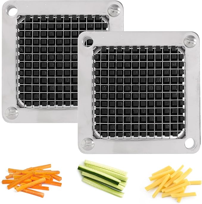 Replacement Chopper Blade Commercial Vegetable Chopper Dicer Stainless Steel Blade for Fruit Cutting Machine Tomato French Fries Cutter (2 * 1/4″ Blade)