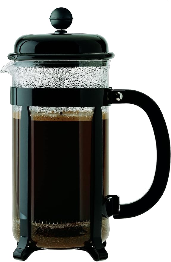 Bodum Java French Press Coffee and Tea Maker with SAN Plastic Shatterproof Carafe, 34 Ounce, Black