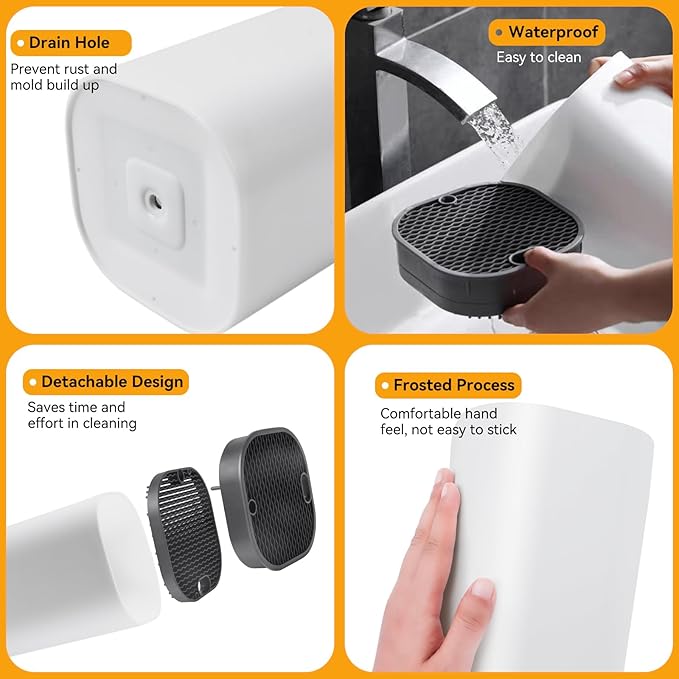 Ninonly Knife Block Without Knives 2 in 1 Universal Square Knife Holder for Kitchen with Scissors Slot Space Saving Detachable Kitchen Knife Storage