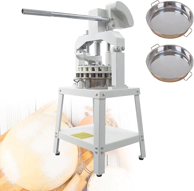Commercial Dough Divider Manual 18PCS Dough Divider 2.12oz-11.29oz Heavy Duty Dough Cutter Machine with 60-320g Dough Weight Range for Baking, 18PCS