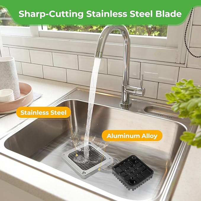 Replacement Chopper Blade Commercial Vegetable Chopper Dicer Stainless Steel Blade for Fruit Cutting Machine Tomato French Fries Cutter (2 * 1/4″ Blade)