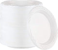 PLASTICPRO 200 Count Disposable 6 Inch White Plastic Dessert Plates