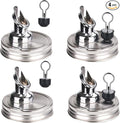 Mason Jar Pour Spouts. free flow Mason Jar Pour Spouts, mason jar for spout regular mouth size 70mm dispenser germination cover. Suitable for any liquid (4 pieces stainless)