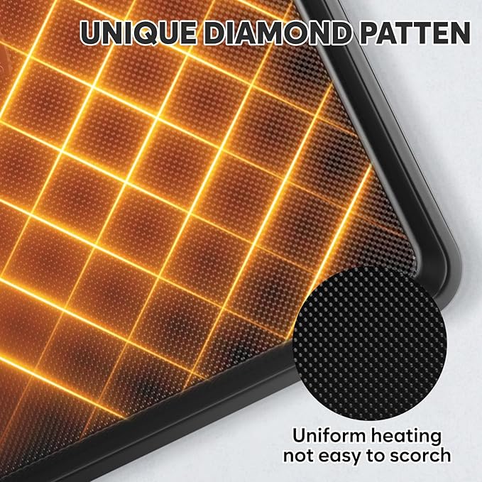 Quarter Sheet Pan 12.8x9, Cookie Sheets for Baking 0.8mm Thick Non Stick Baking Sheets for Oven Heavy Duty Baking Trays