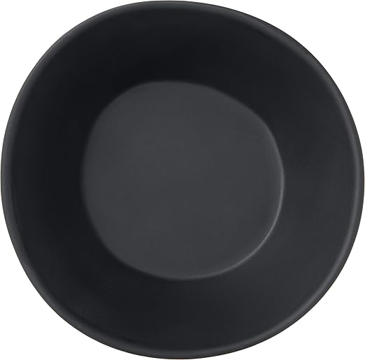 Carlisle FoodService Products Ridge Reusable Plastic Bowl for Home and Restaurant, Melamine, 52 Ounces, Slate, (Pack of 12)