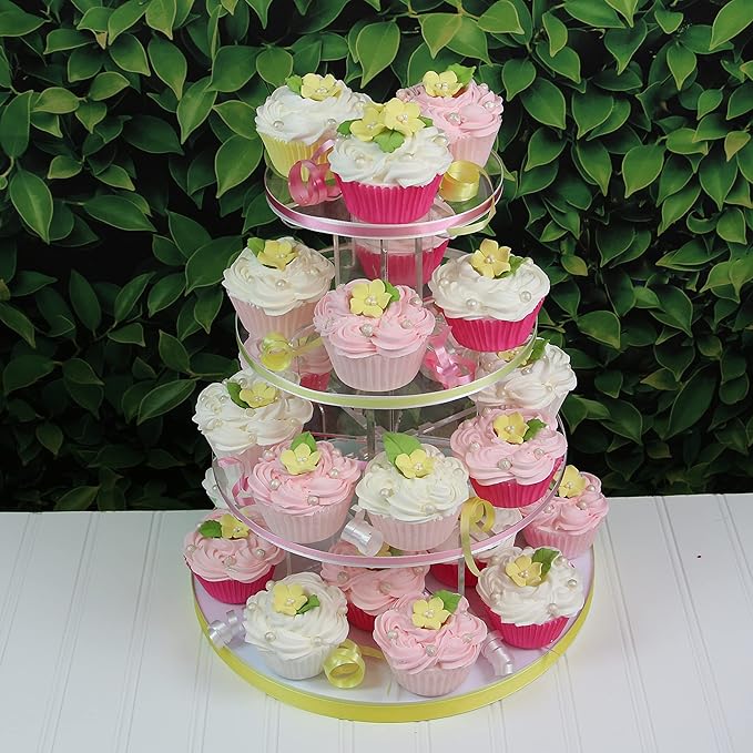 Global Sugar Art Blossoms and Leaves Edible Sugar Cake & Cupcake Flowers, Yellow, Small Unwired, 24 Count with Leaves by Chef Alan Tetreault
