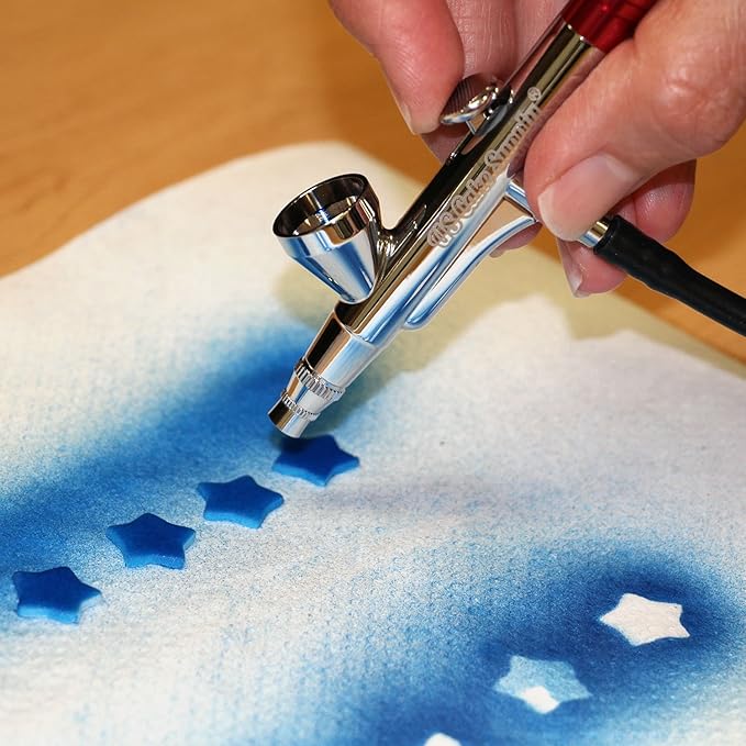 U.S. Cake Supply Complete Cake Airbrush Decorating Kit with 12 Vibrant Food Colors - Air Brush for Cake Decoration, Cupcakes, Cookies & Desserts
