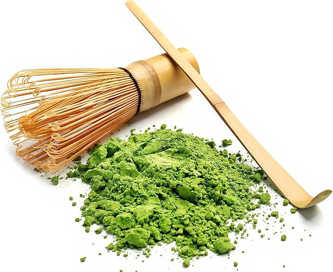 Matcha Whisk Set – 7 Pcs Japanese Tea Set with Matcha Bowl, Bamboo Whisk, Scoop, Holder, Sifter – Traditional Matcha Kit for Ceremony, Gift for Matcha Lovers