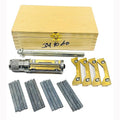 Engine Cylinder Hone Kit 34mm to 60mm with 4 Extra Carriers Adjustable Handheld Honing Machine Tool Kit with 16 Stones Sizes 3" x1/4" x1/4" - Works for Mid-Size to Larger Car Engines