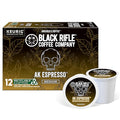 Black Rifle Coffee Company AK Espresso, 12 Count, Medium Roast K Cups - Single Serve K Cups Coffee Pods - Kcup Pods Compatible with Keurig 1.0 & 2.0 - Made from Arabica Beans