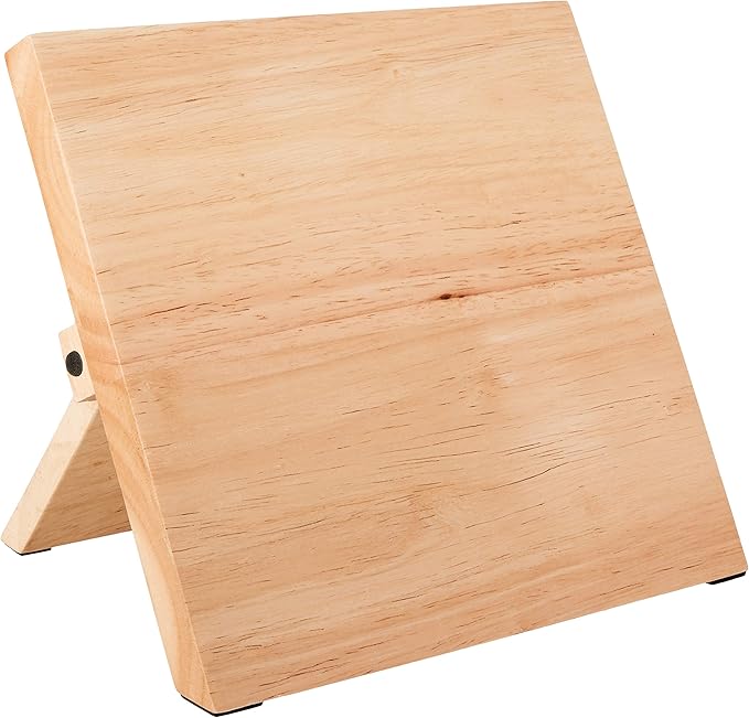 Mercer Culinary Rubberwood Magnetic Knife Board, 9-1/2 x 8-5/8 x 3/4