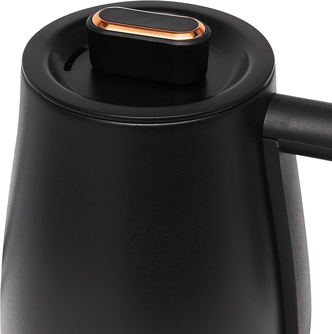 Haden Electric Tea Kettle, Gooseneck Hot Water Boiler, 0.6L Teapot, Black/Copper