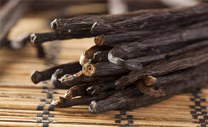 50 Vanilla Beans - Whole Extract Grade B Pods for Baking, Homemade Extract, Brewing, Coffee, Cooking - Tahitian
