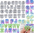26 Pack Small Matte Letter Mold Set - Alphabet, Animal & Clay Molds for Resin Casting, Candle Making & Home Decor