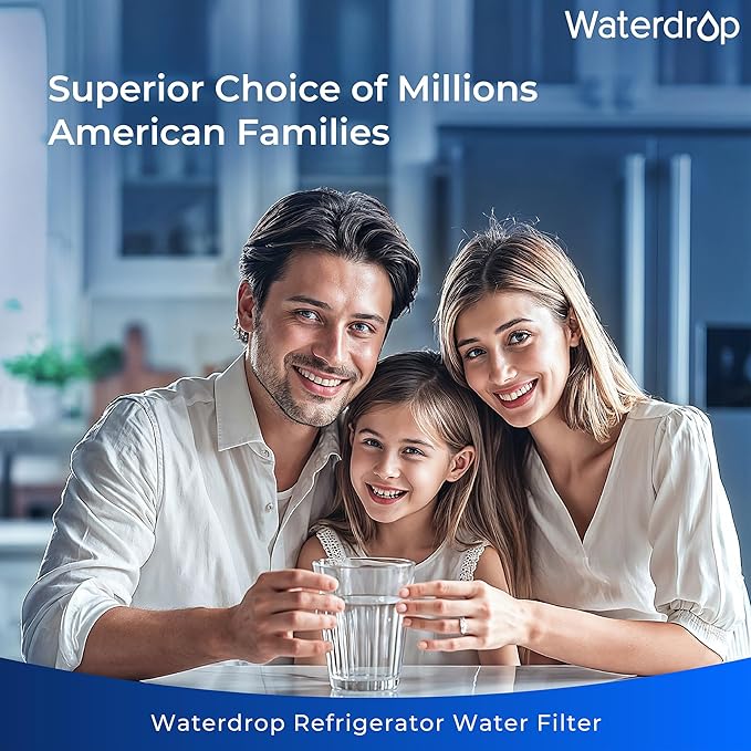 Waterdrop Plus XWF Replacement for GE® XWF, WR17X30702, NSF/ANSI 401&53&42&372 Certified, 𝐑𝐞𝐝𝐮𝐜𝐢𝐧𝐠 𝐏𝐅𝐀𝐒, 3 Filters