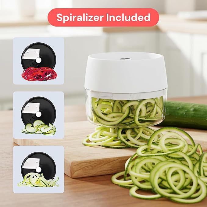Fullstar All-in-1 Vegetable Chopper and Mandoline Slicer for Kitchen - Cheese Grater, French Fry Cutter, Cheese Slicer - Bonus Handheld Spiralizer Included (6 in 1, Stainless Steel)
