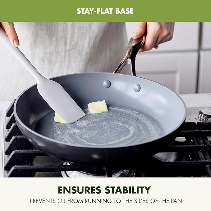 GreenPan 16 Piece Valencia Pro Ceramic Nonstick Cookware Set, PFAS-Free, Induction Ready, Hard Anodized Pots & Pans with Lids, Compatible on All Cooktops, Dishwasher & Oven Safe, Gray