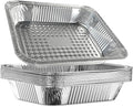 Aluminum Baking Pan Half-Size, 9x13 Inches, Heavy-Duty Disposable Aluminum Foil Pan, Deep Baking Pan Suitable for Cake Baking, Cooking, Roasting, Heating, and Steaming Meal Tray (10 PACK)