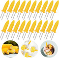 20 Pack 3.54 Inch Large Corn Holders, Stainless Steel Corn on The Cob Holders, Corn on The Grill, Corn on The Cob Skewers with Storage Box for Outdoor BBQ Cooking, A-005