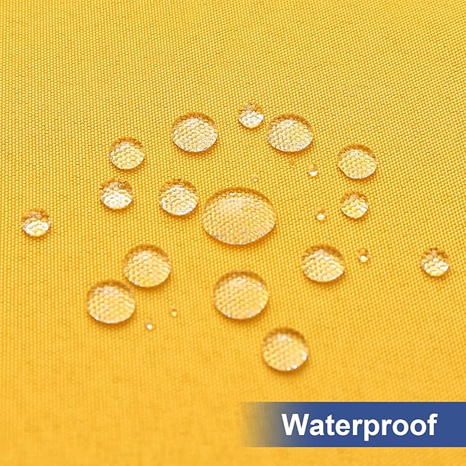 homing Rectangle Table Cloth Cover, Waterproof Polyester Elastic Fitted Tablecloth, Fits for 8 Foot Folding Tables, Washable Table Protector for Fall, Thanksgiving (Mustard Yellow, 30" x 96")