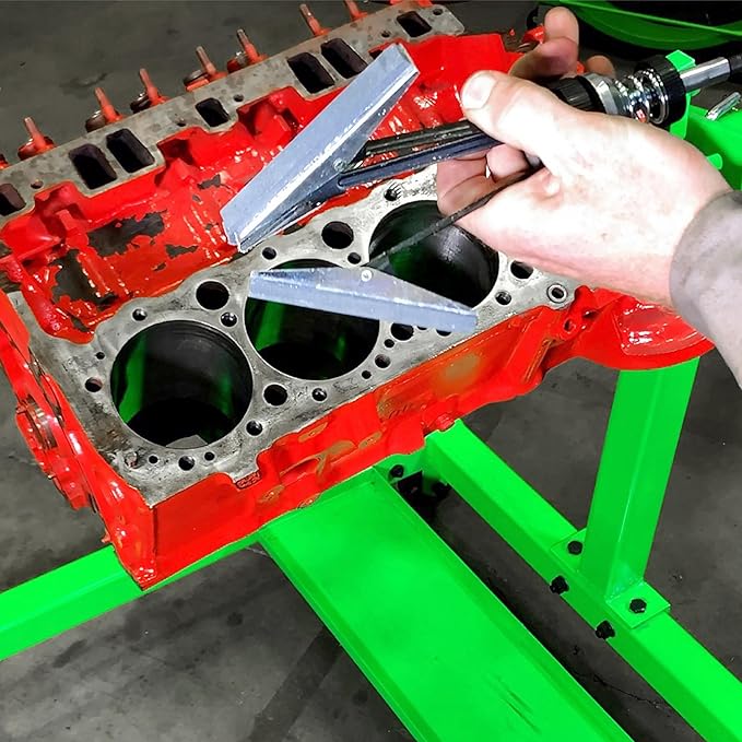 OEMTOOLS 25041 Adjustable Engine Cylinder Hone Deglazer, Honing Tool with 3 Medium Grit 4 Inch Stones, Compatible Standard Drills for Positive Engine Honing Cutting at All Speeds