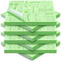 Outus 600 Pcs 12 x 12 Inch Deli Wax Paper Sheets Grease Resistant Tray Basket Liners Newsprint Paper Water and Grease Proof Sandwich Wrapping Square Hot Dog Wrappers for Food Baking (Light Green)