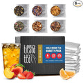 Tiesta Tea - 6-Pack Cold Brew Variety, Loose Leaf, Medium to Non-Caffeinated, Assorted Tea Sample Set, Cold Brew Packets, Each Makes a 64oz Pitcher (Pack of 6)