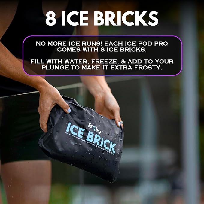 Frosty Ice Pod Pro Cold Plunge - Inflatable Ice Tub for Cold Water Therapy - Pro Grade Cold Plunge Ice Pod with Water Chiller Compatibility - The Ice Pod Cold Plunge Tub for Ice Bath and Ice Plunge
