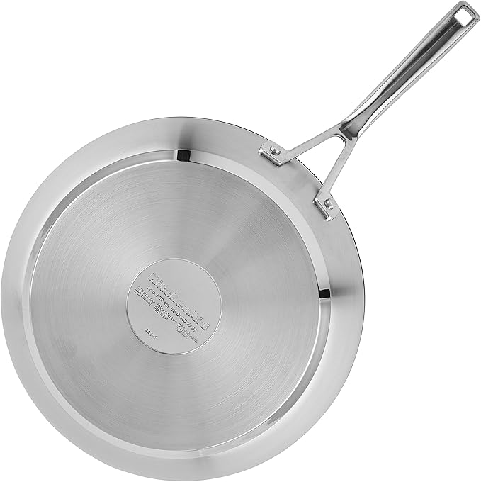 KitchenAid 71010 3-Ply Base Brushed Stainless Steel Nonstick Frying Pan/Fry Pan/Skillet, 12 Inch